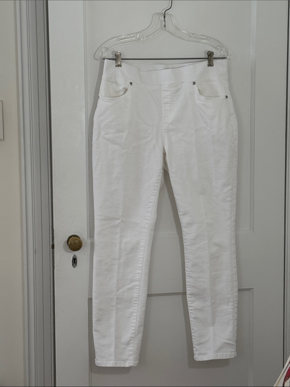 Appleseed's Women's Skinny Stretch Denim Jeans, white, PM, new w/out tags!